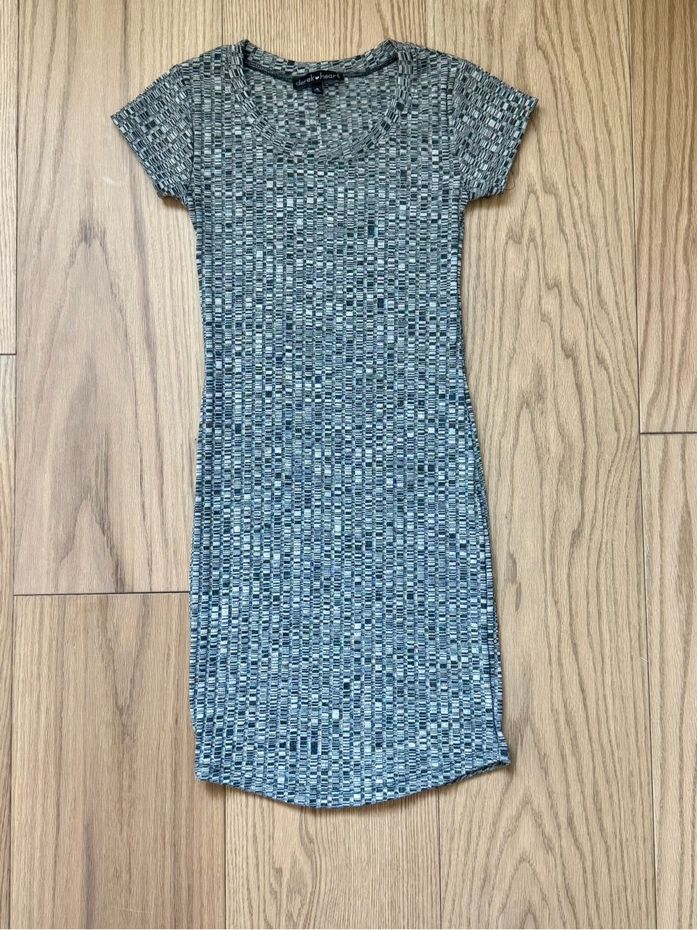 Derek Heart black Heathered Knit Mini Dress